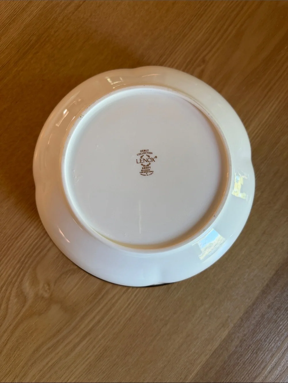 Lenox Kristy 8.5” Round Vegetable Serving Bowl Debut Collection Bone China